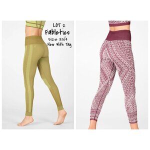Fabletics High-Waisted Seamless Leggings Size XS New With Tags Lot of 2 Pairs